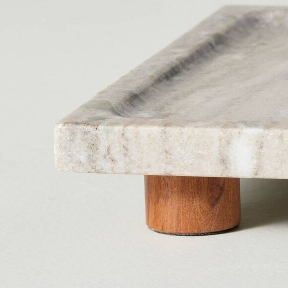 Hearth & Hand Magnolia 8"x12" Footed Marble Countertop Tray Warm Beige - Target - Picture 4 of 8